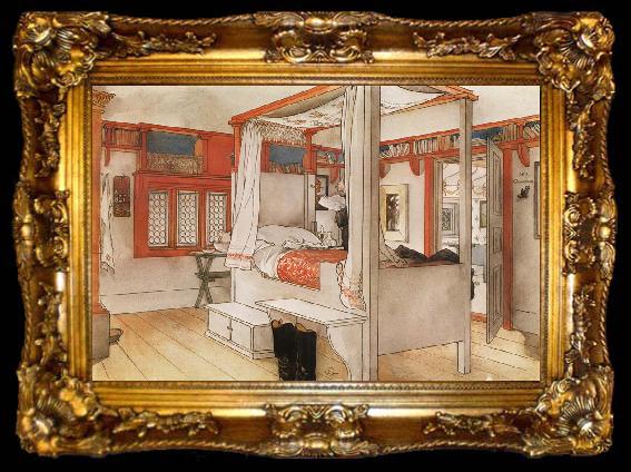 framed  Carl Larsson Papa-s Room, ta009-2